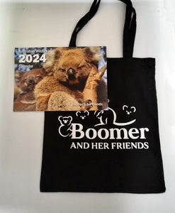 Boomer & her friends 2024 Calendar & Tote Bag (with words) Bundle