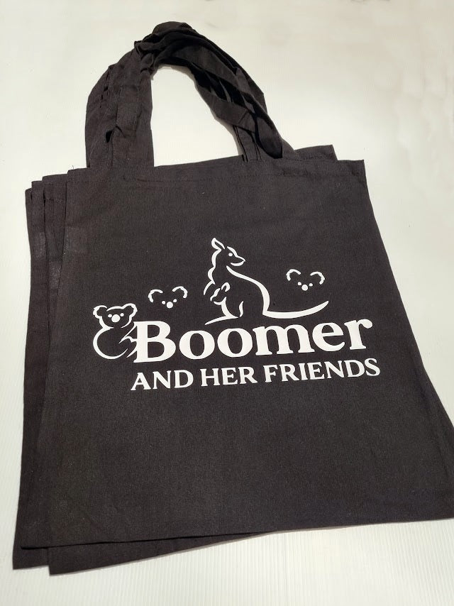 Boomer & her friends Koala Tote Bag (with words)