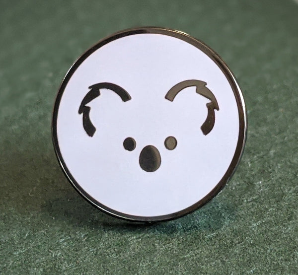 Boomer Koala Round Stick-pin Badge